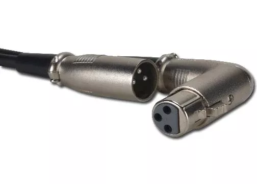 Accu-Cable ACXLRRAAC, 3 Pin Right Angle Cable, 2 Pack