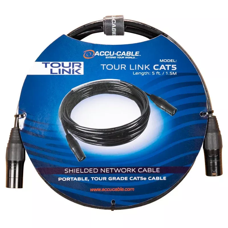 Accu-Cable Tour Link CAT5, Tour Link 5 Ft CAT5e Cable