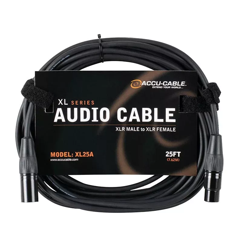 Accu-Cable XL25A, 25 Ft XLR Audio Cable