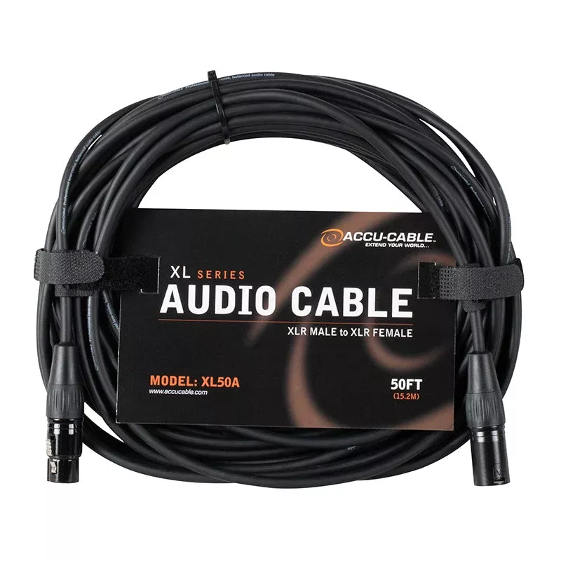Accu-Cable XL50A, 50 Ft XLR Audio Cable