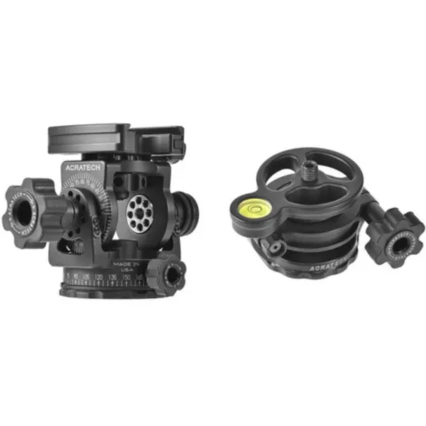 Acratech Panoramic Head with Arca-Type Quick Release (Classic Knob) with Leveling Base Bundle