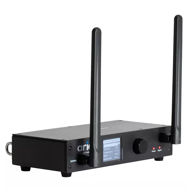 ADJ Aria X2 Transceiver, AC/Battery Powered Wireless DMX Transceiver