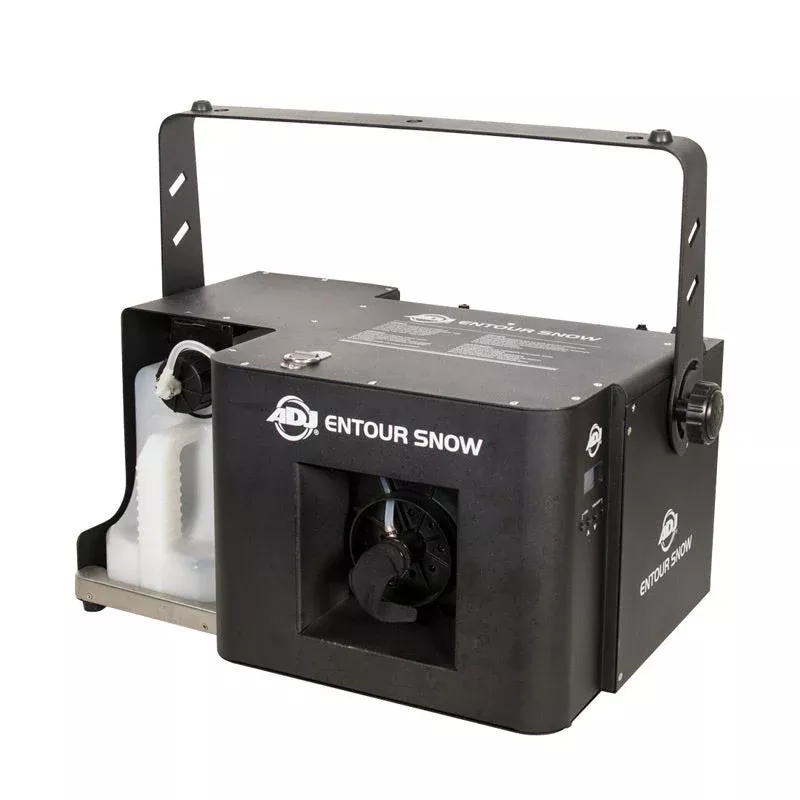ADJ Entour Snow, High Powered Snow Machine, DMX, Built-In Remote with Timer, Continuous and Manual Control, Fan Speed Adjustment, 3 and 5 Pin DMX, PowerCon Input