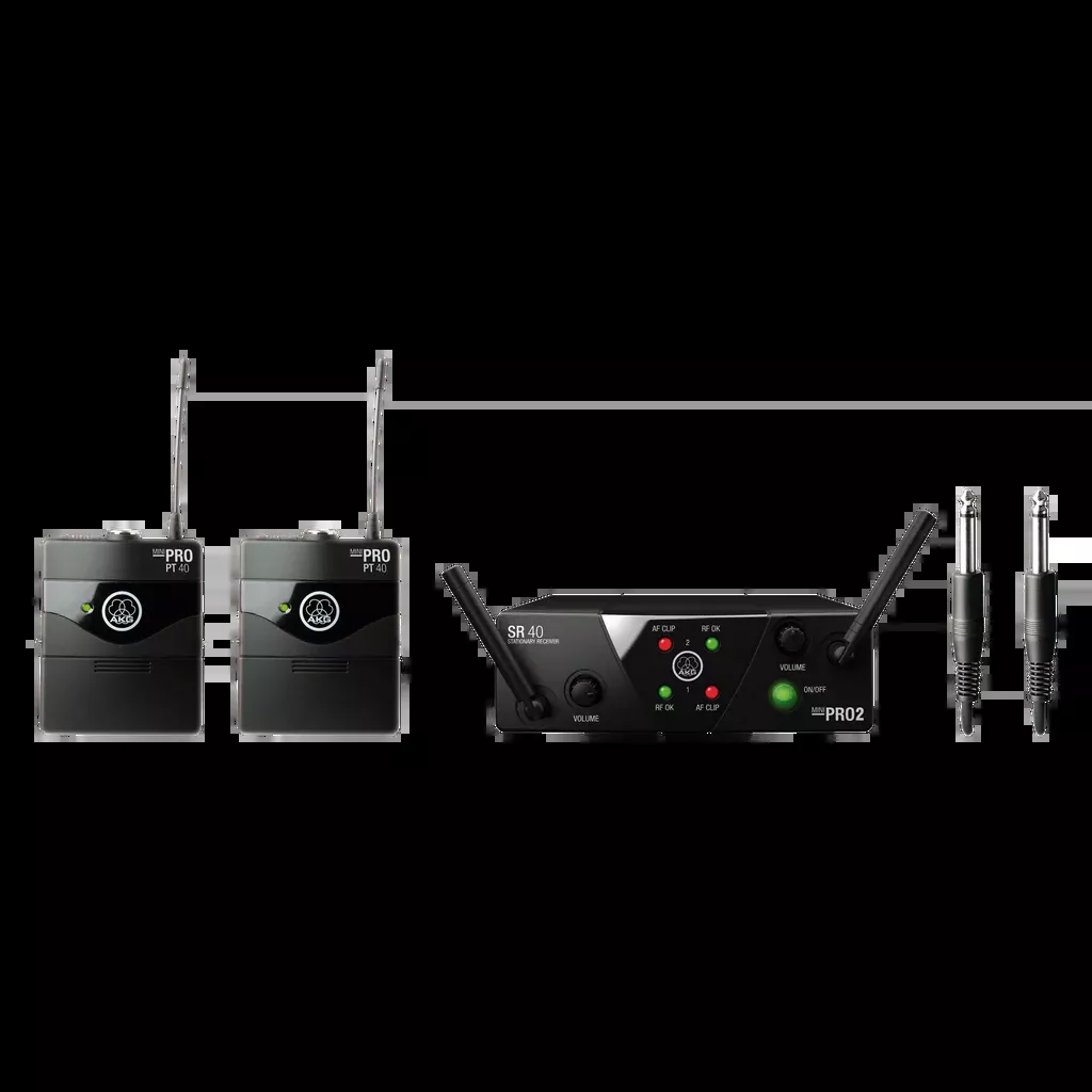 AKG WMS40 Mini2 Instrumental Set US25C/D, Wireless Microphone System