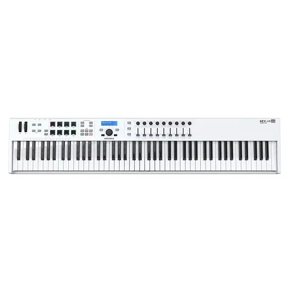 Arturia KeyLab Essential 88 Universal MIDI Controller and Software (White)