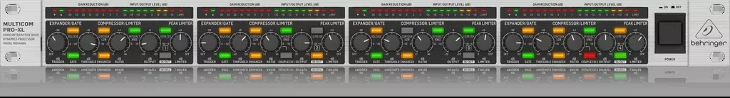 Behringer MDX4600 V2 Reference-Class 4-Channel Expander/Gate/Compressor/Peak Limiter with Dynamic