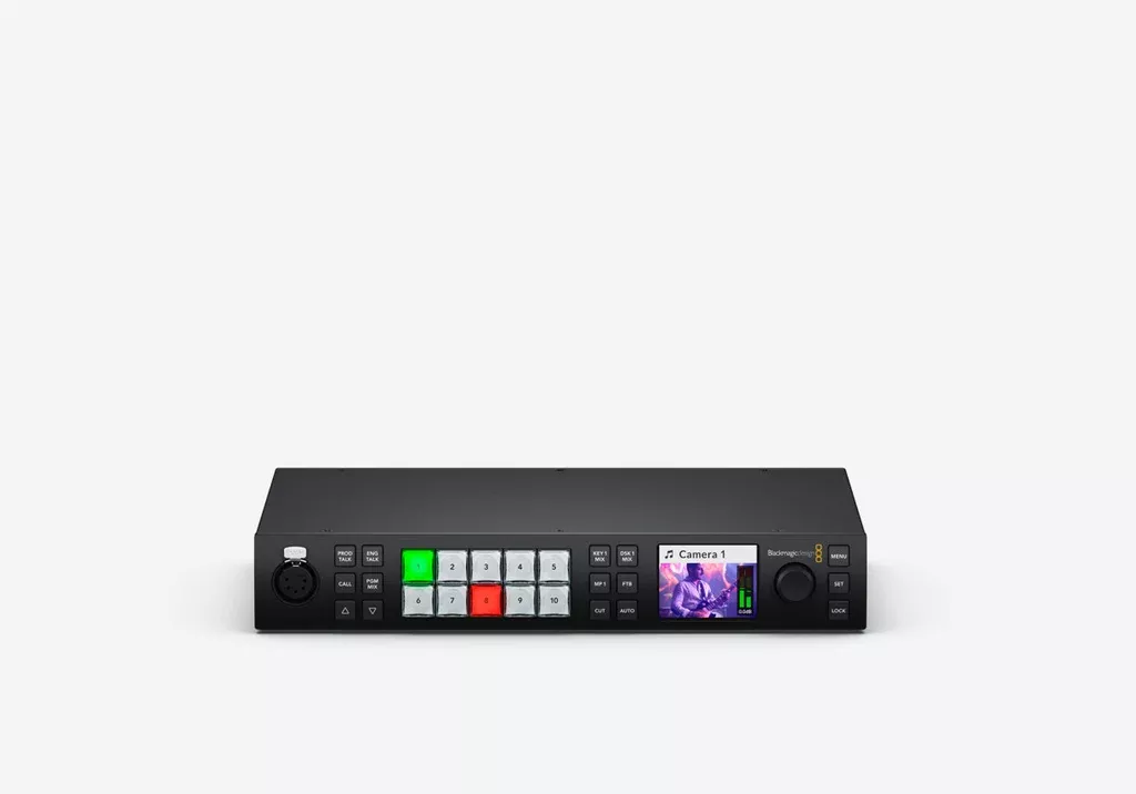 Blackmagic ATEM 1 M/E Constellation 4K, Powerful 1 M/E live production switcher includes 10 standards converted 12G-SDI inputs, 6 x 12G-SDI outputs, DVE, 4 chroma keyers, a 16 way multi-view, media players, talkback and USB webcam output