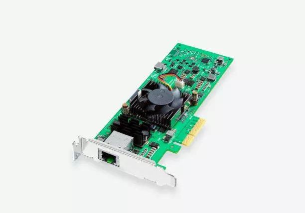 Blackmagic DeckLink IP HD, DeckLink IP features 2 channels of capture and playback to 2110 IP broadcast systems via a single RJ45 style Ethernet connection