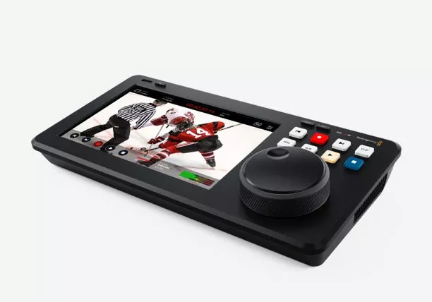 Blackmagic HyperDeck Shuttle 4K Pro, Advanced HyperDeck with large 7" LCD, mechanical transport controls and search dial