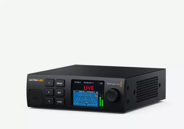 Blackmagic Streaming Decoder 4K, Professional streaming decoder lets you receive an ATEM or Blackmagic camera H.264 stream and convert it back to SDI and HDMI video