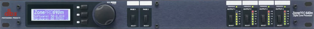 dbx ZonePro 640m, Digital Zone Processor