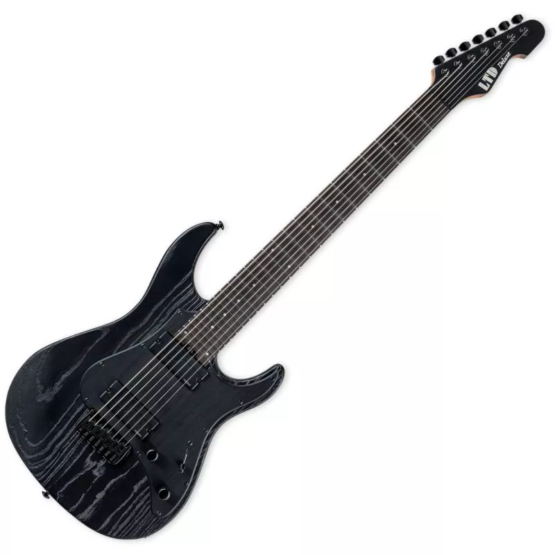 ESP LTD SN-1007HT 7 String Baritone Guitar Black Blast
