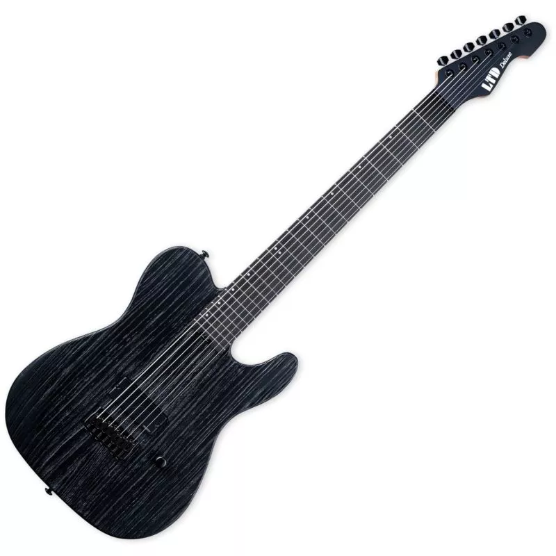 ESP LTD TE-1007B Baritone Guitar Black Blast