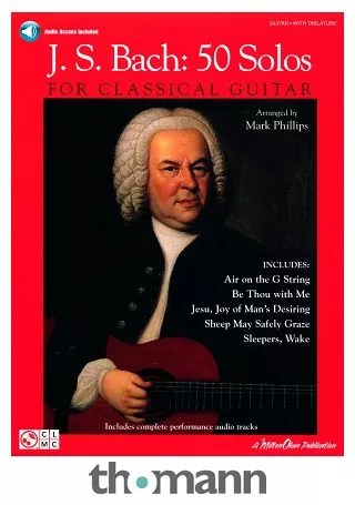 Hal Leonard Bach 50 Solos Classical Guitar