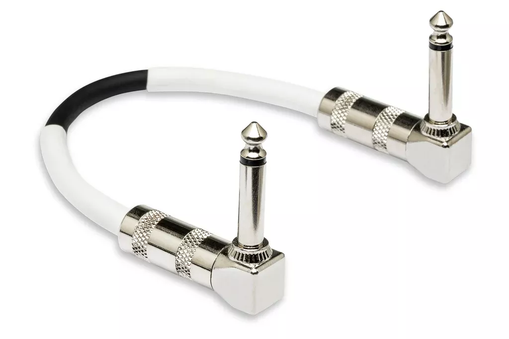 HOSA - Guitar Patch Cable, Hosa Right-angle to Same, 12 in