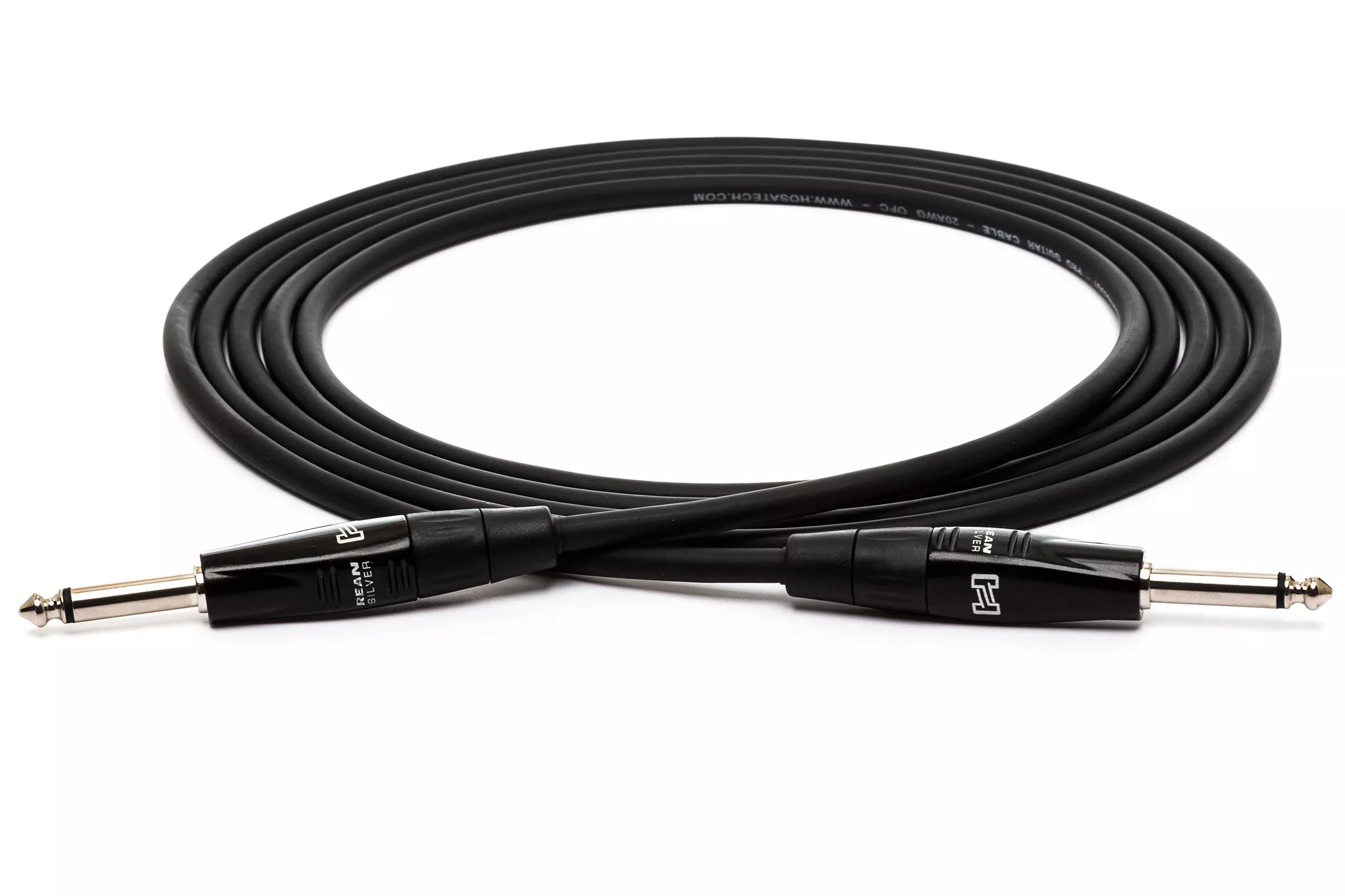 HOSA PRO - Pro Guitar Patch Cable, REAN Right-angle to Same, 18 in