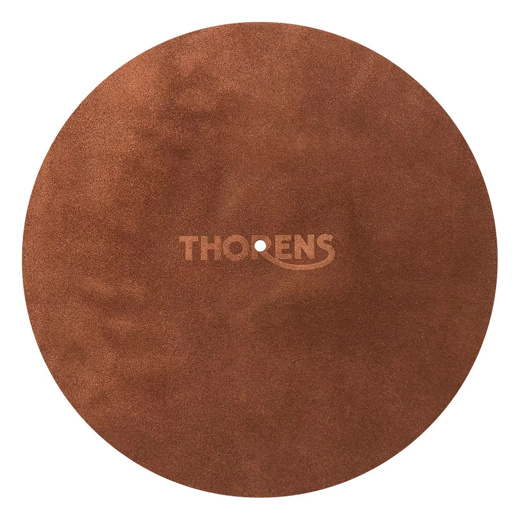 Leather Record Mat - Brown
