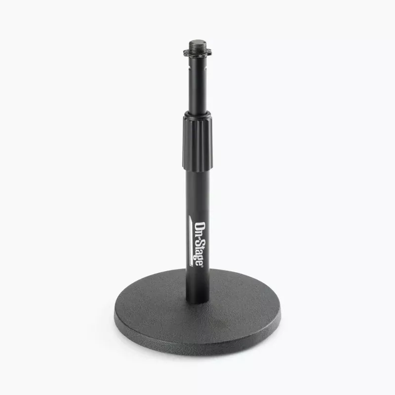 On-Stage DS7200B, Adjustable Desktop Mic Stand, Height 9"-13", Black