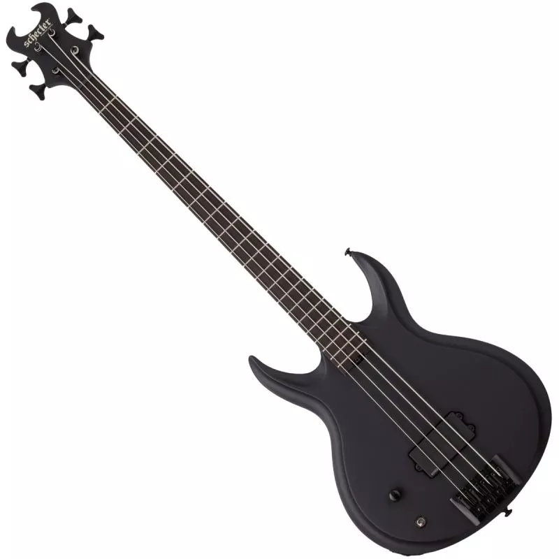 Schecter Devil-4 Left-Handed Bass in Blackout