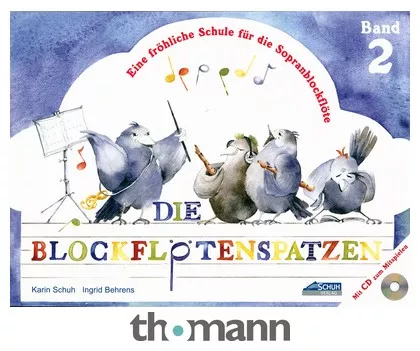 Schuh Verlag Die Blockflötenspatzen2 + CD