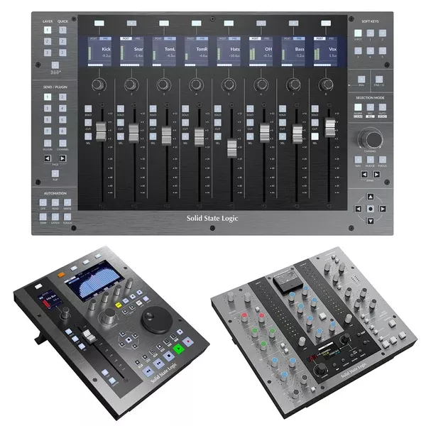 Solid State Logic UF8 Advanced DAW Controller Bundle with Solid State Logic UF1 Single-Fader DAW Control Surface