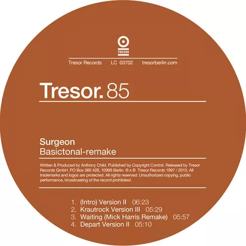 Surgeon: Basictonal - Remake - 12-INCH SINGLE