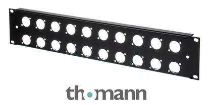 Thon Rack Panel 2U 20XLR 90°
