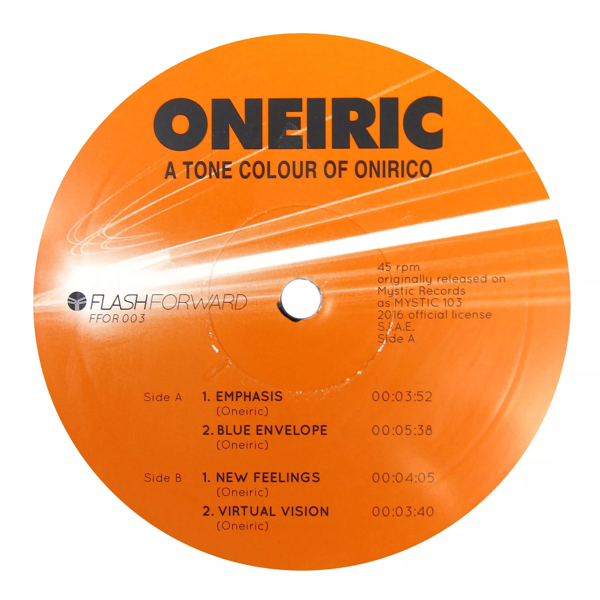 A Tone Colour Of Onirico Vinyl 12"