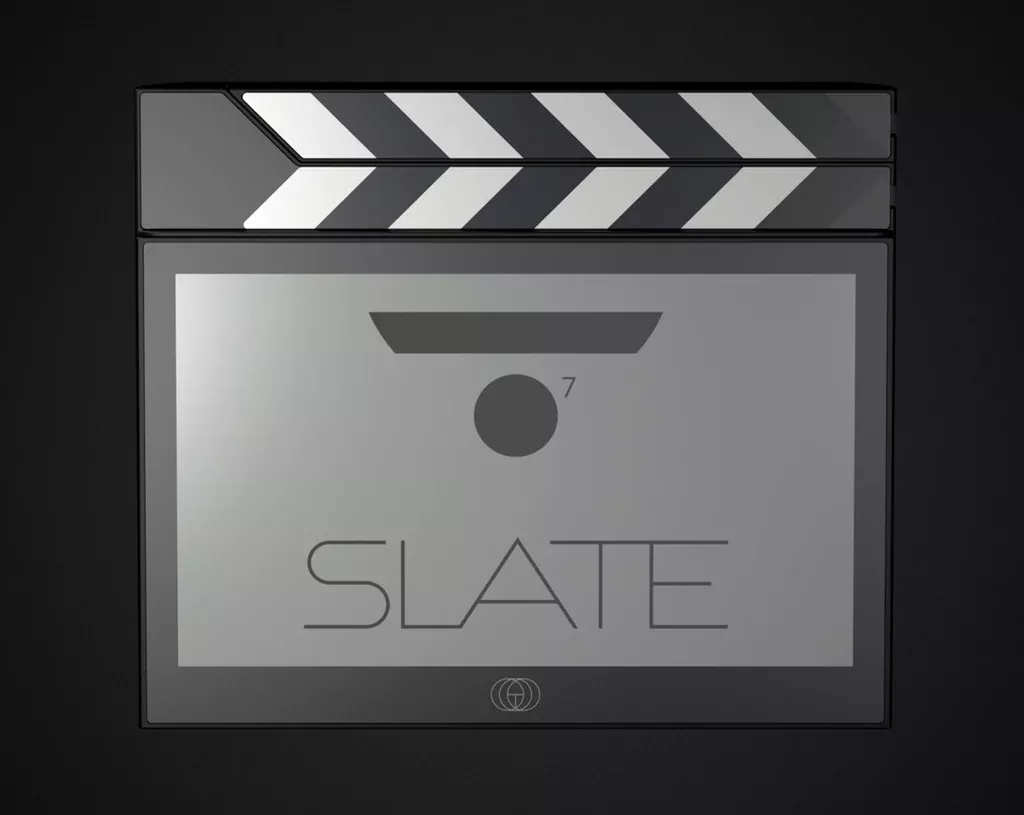 Tribe7 Blackslate7 Digital Slate, Reusable E-Paper Clapperboard, No Charging or External Power Required