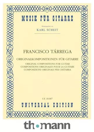 Universal Edition Tárrega Originalkompositionen