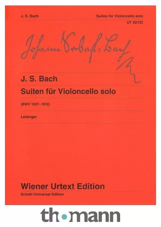 Wiener Urtext Edition Bach Suiten for Violoncello